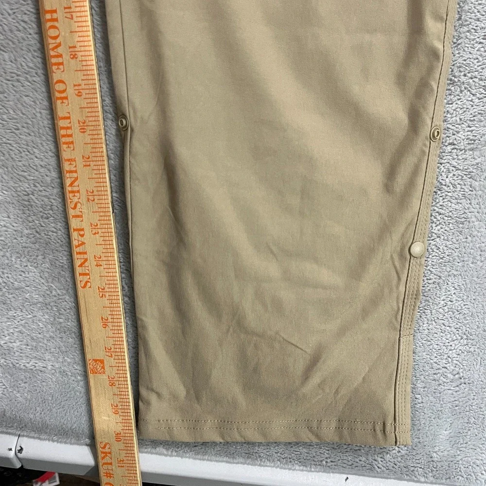 Prana Stretch Zion Slim II Tapered Leg Pants Mens 42x30 Beige Water Repellent